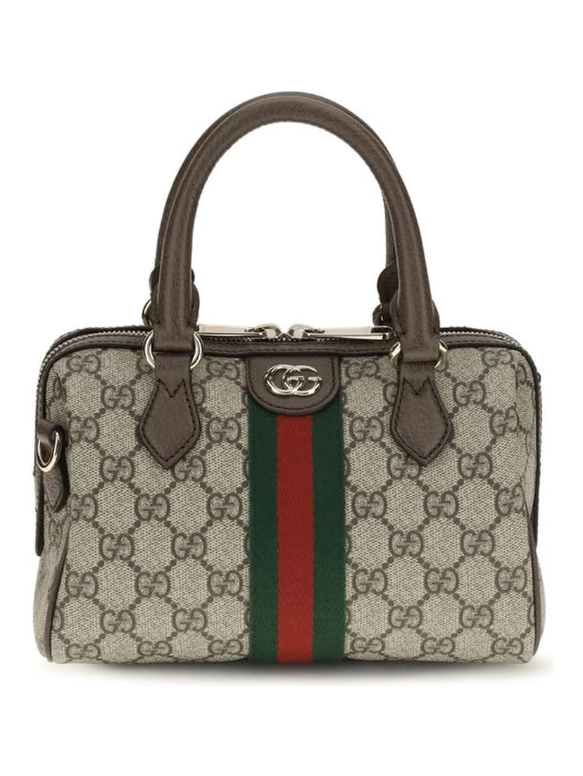 Brown Fabric Handbag