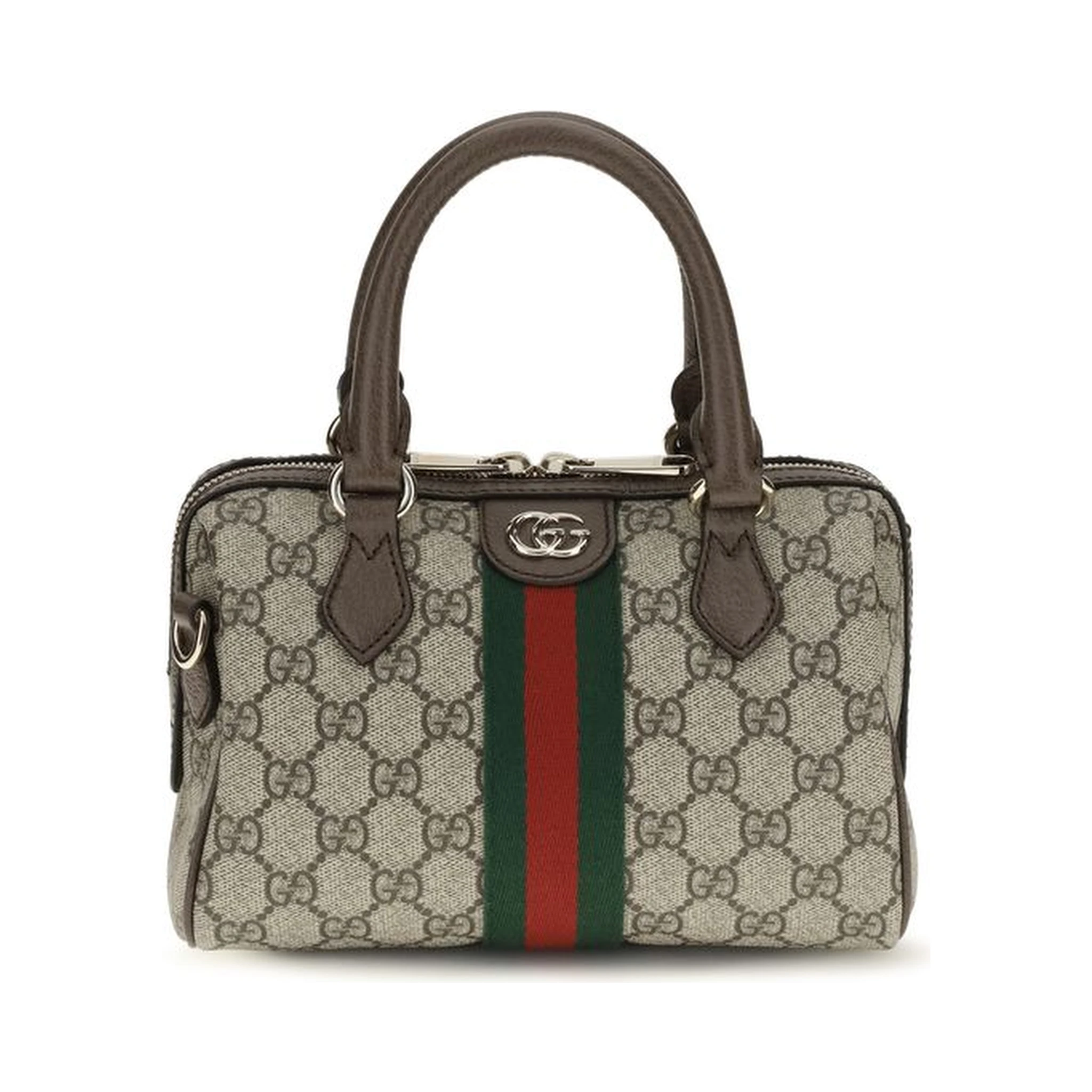 Brown Fabric Handbag