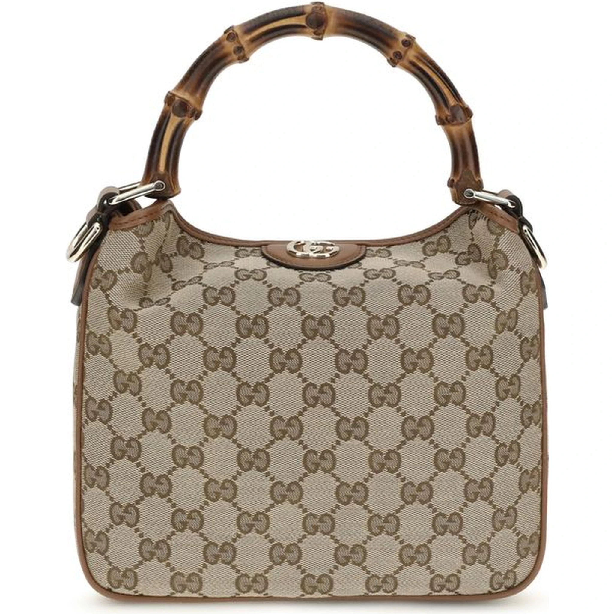 Brown Fabric Shoulder Bag