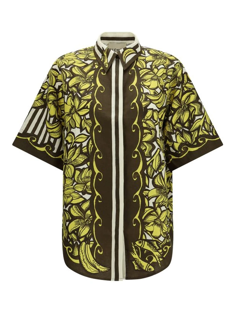 Multicolor Hemp Shortsleeve Shirt