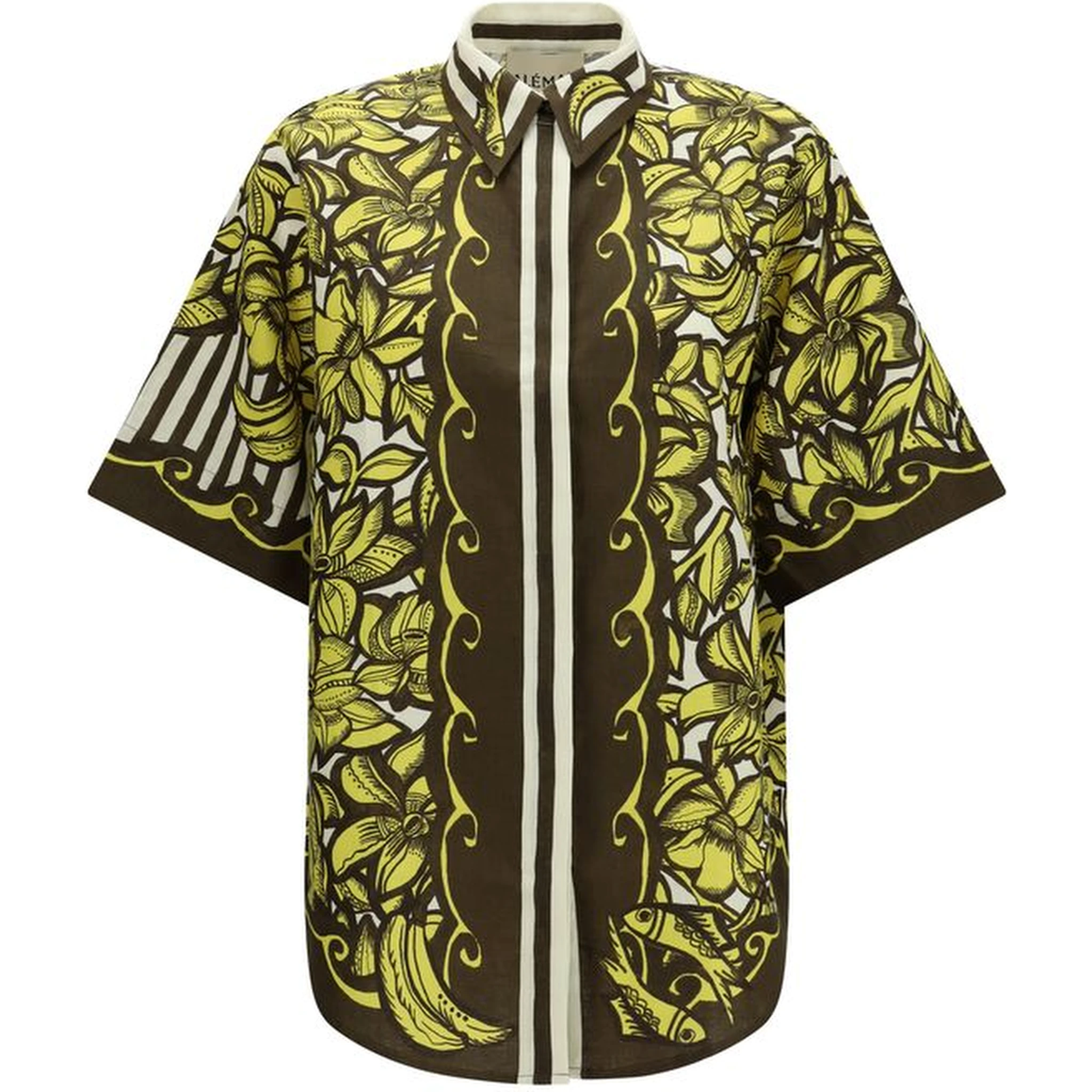 Multicolor Hemp Shortsleeve Shirt