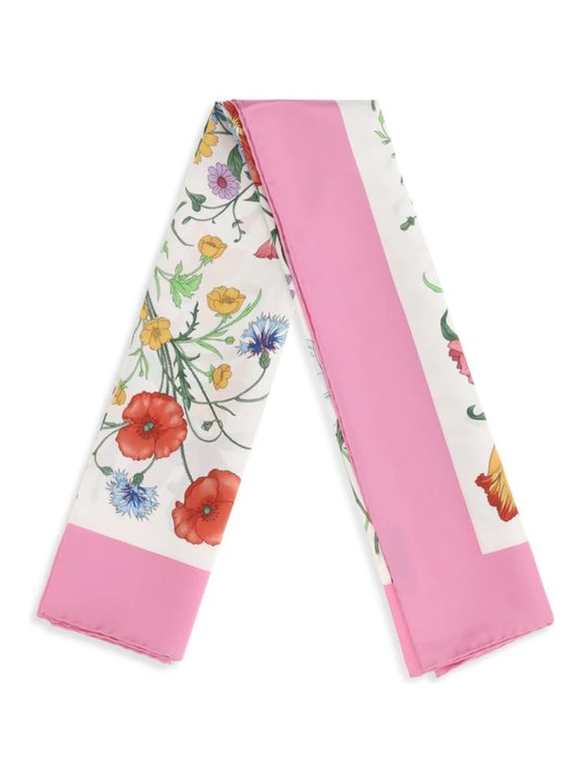 Multicolor Silk Scarf