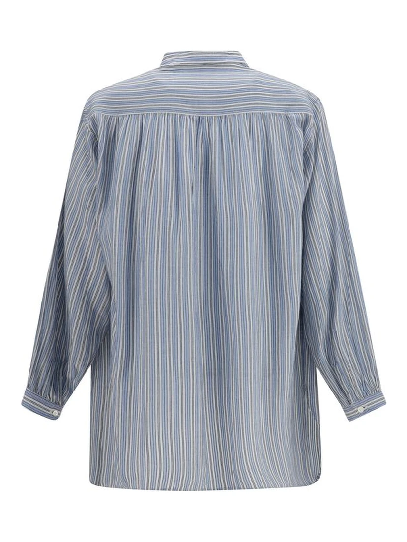 Blue Cotton Blouse
