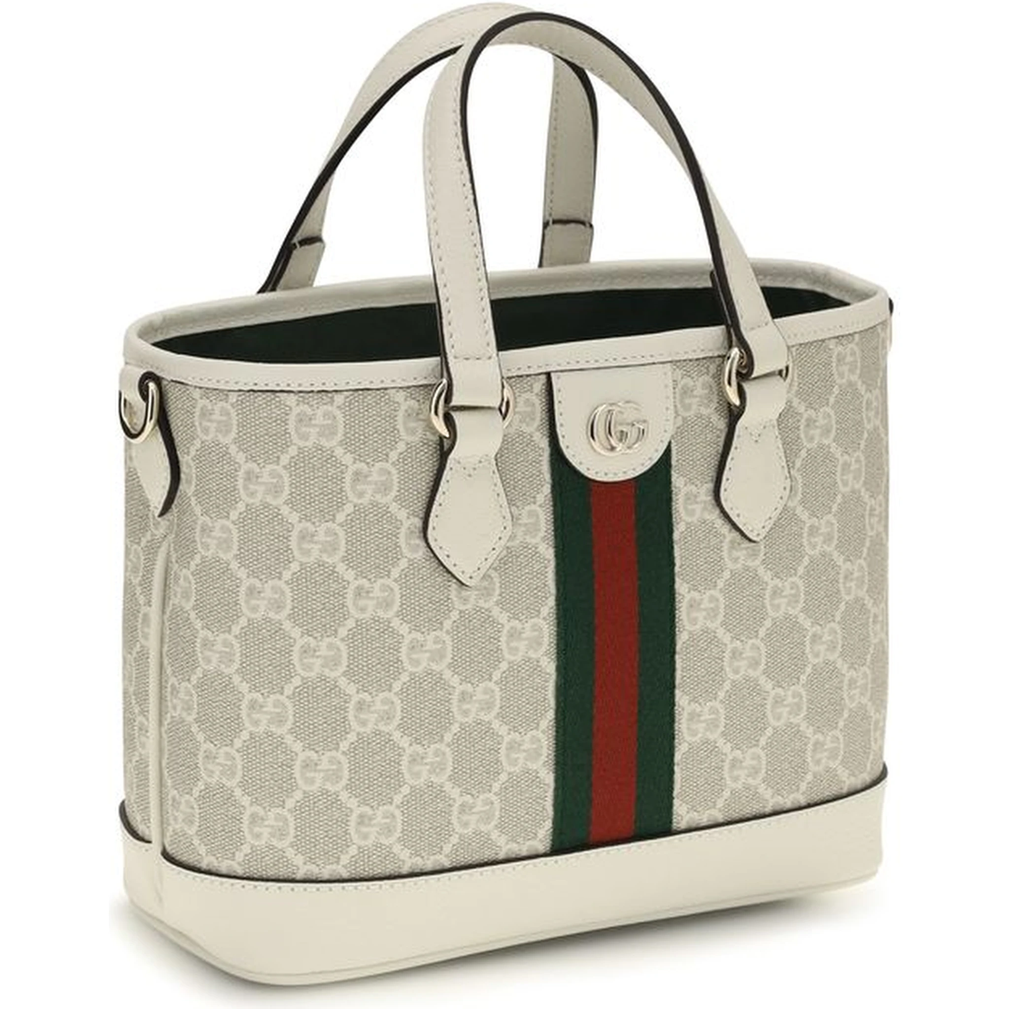 White Fabric Shoulder Bag