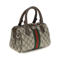 Brown Fabric Handbag