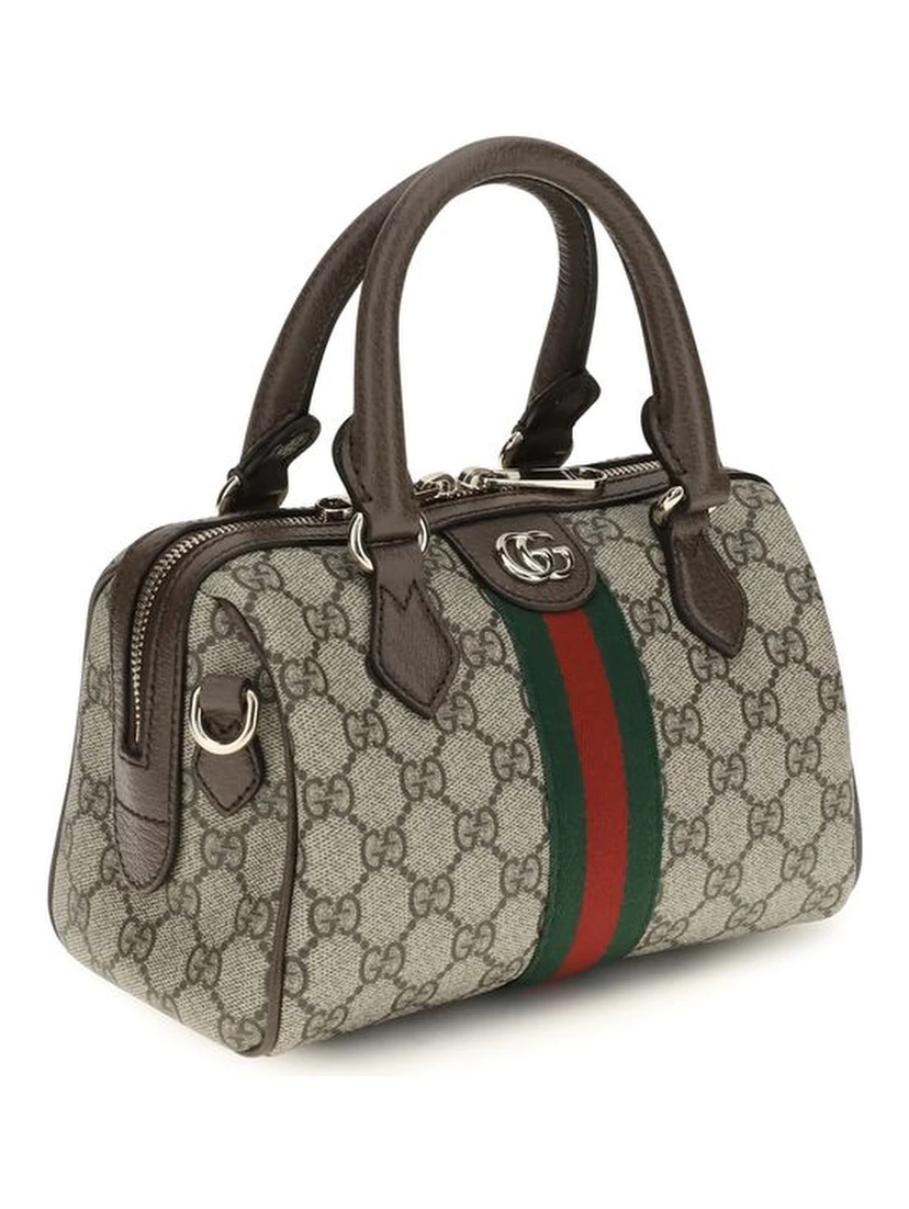 Brown Fabric Handbag