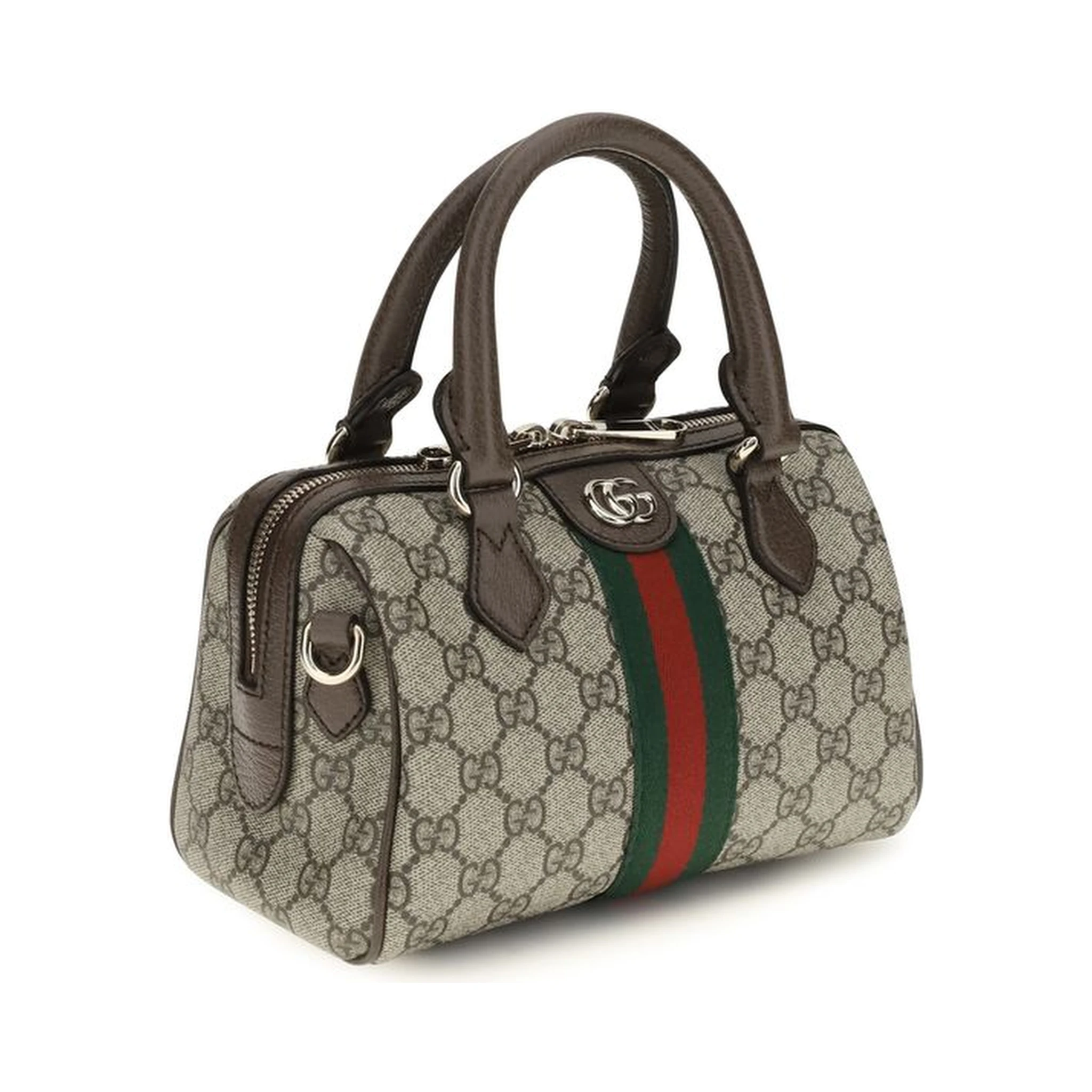 Brown Fabric Handbag