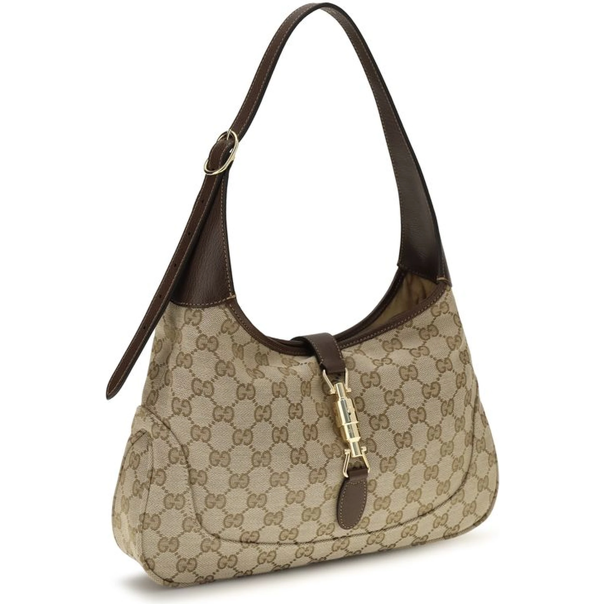 Beige Fabric Shoulder Bag