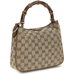 Brown Fabric Shoulder Bag