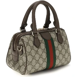 Brown Fabric Handbag