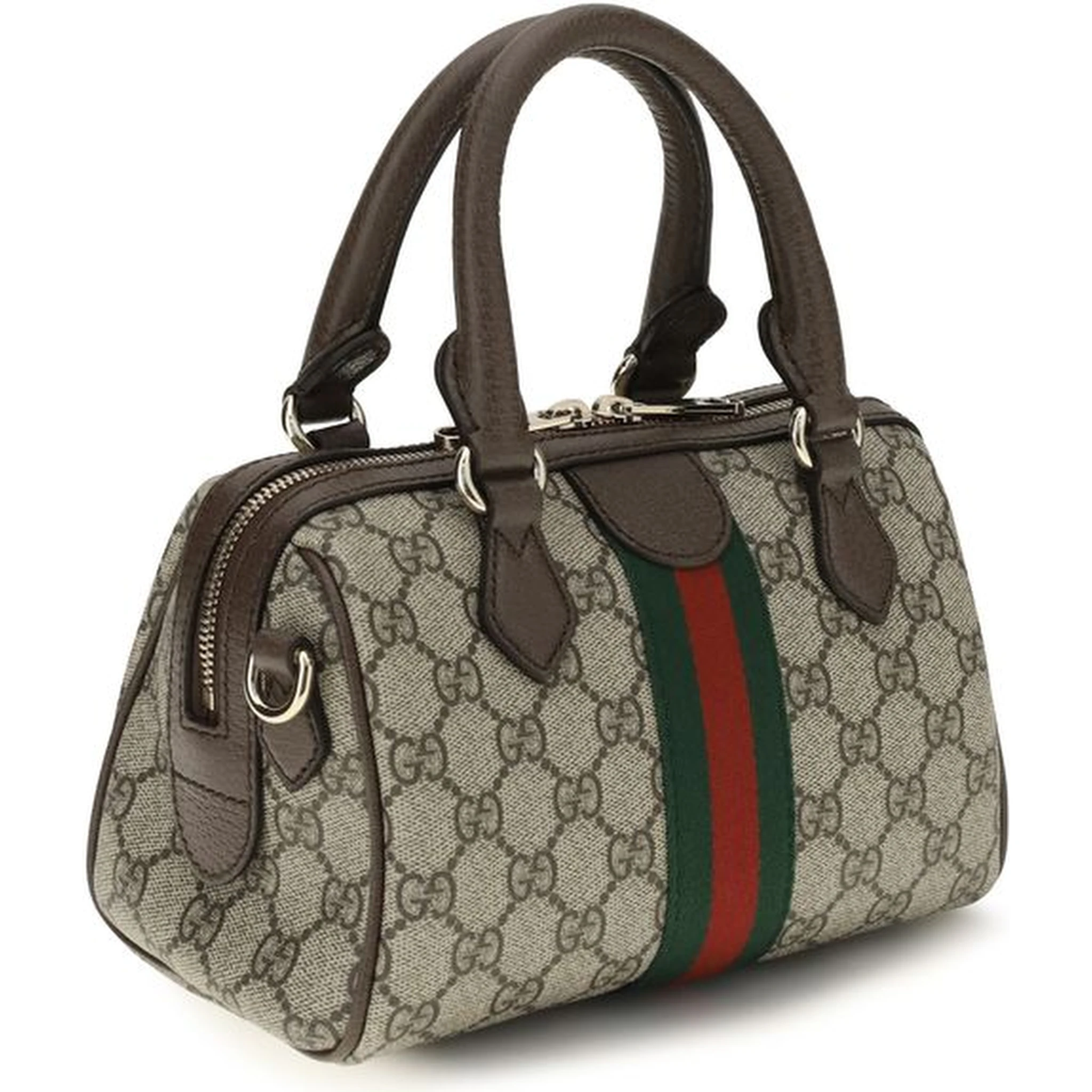 Brown Fabric Handbag