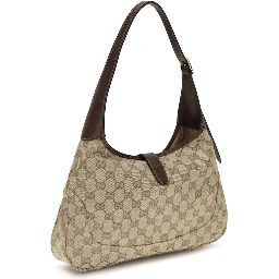 Beige Fabric Shoulder Bag