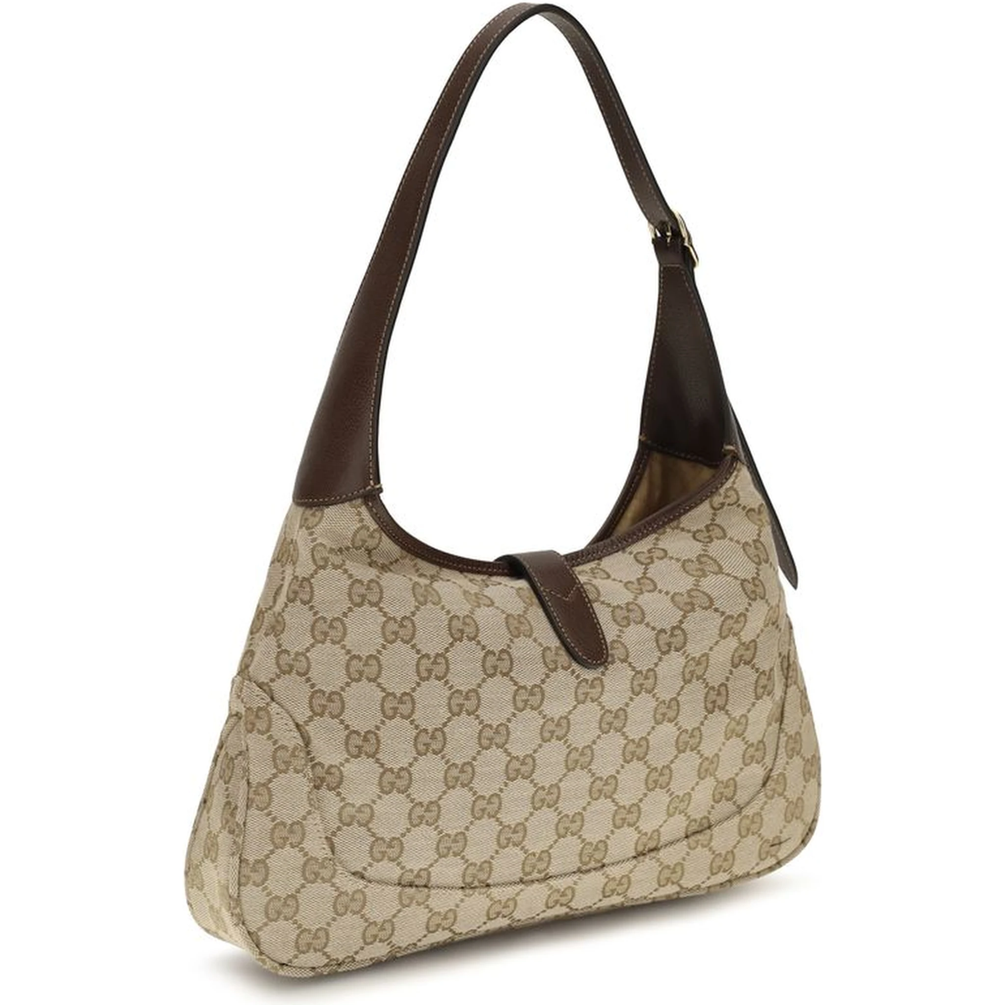 Beige Fabric Shoulder Bag