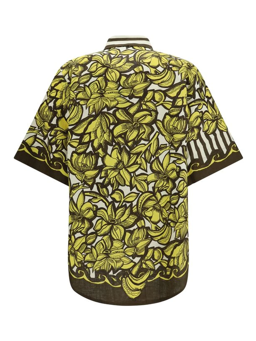 Multicolor Hemp Shortsleeve Shirt