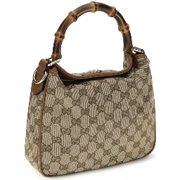 Brown Fabric Shoulder Bag