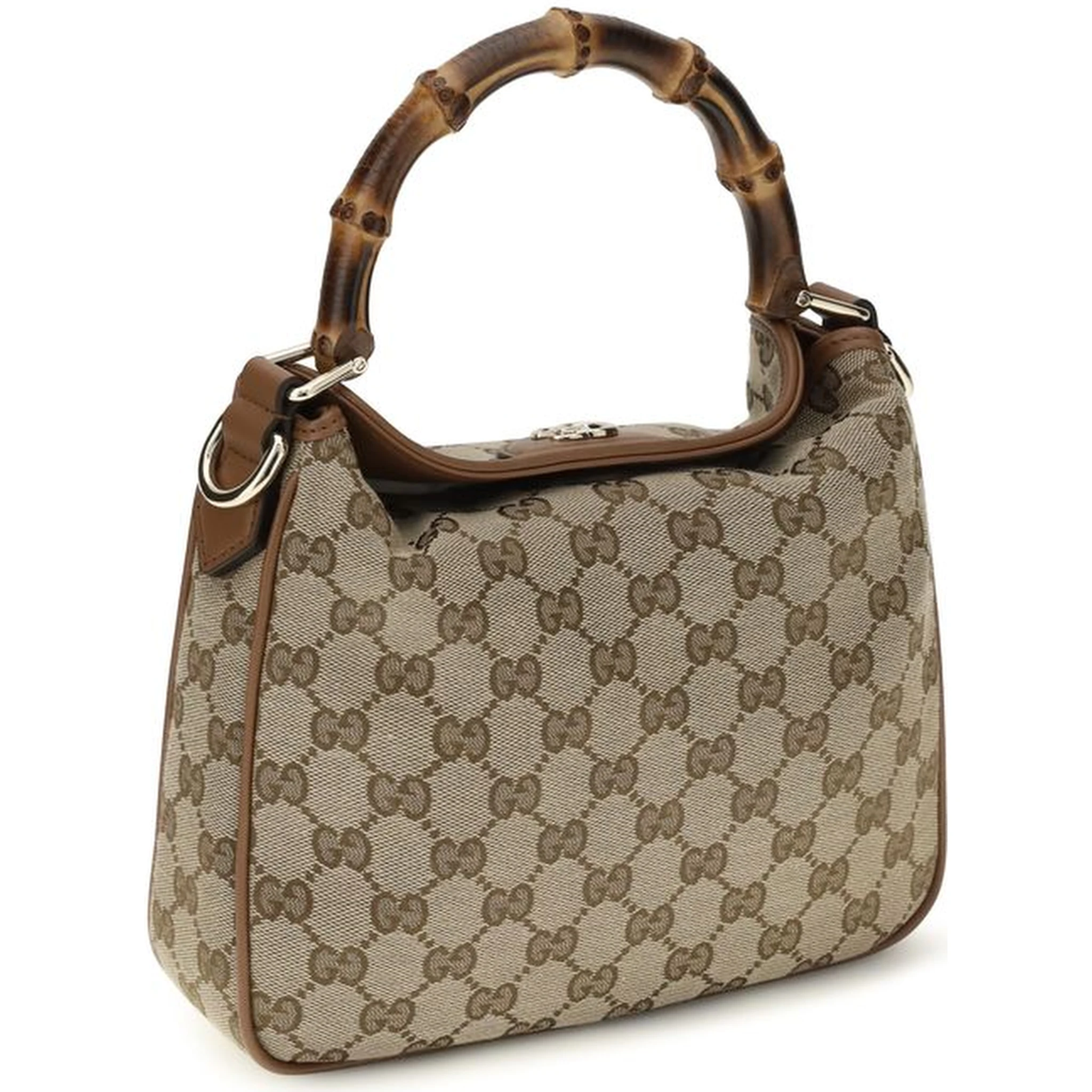 Brown Fabric Shoulder Bag