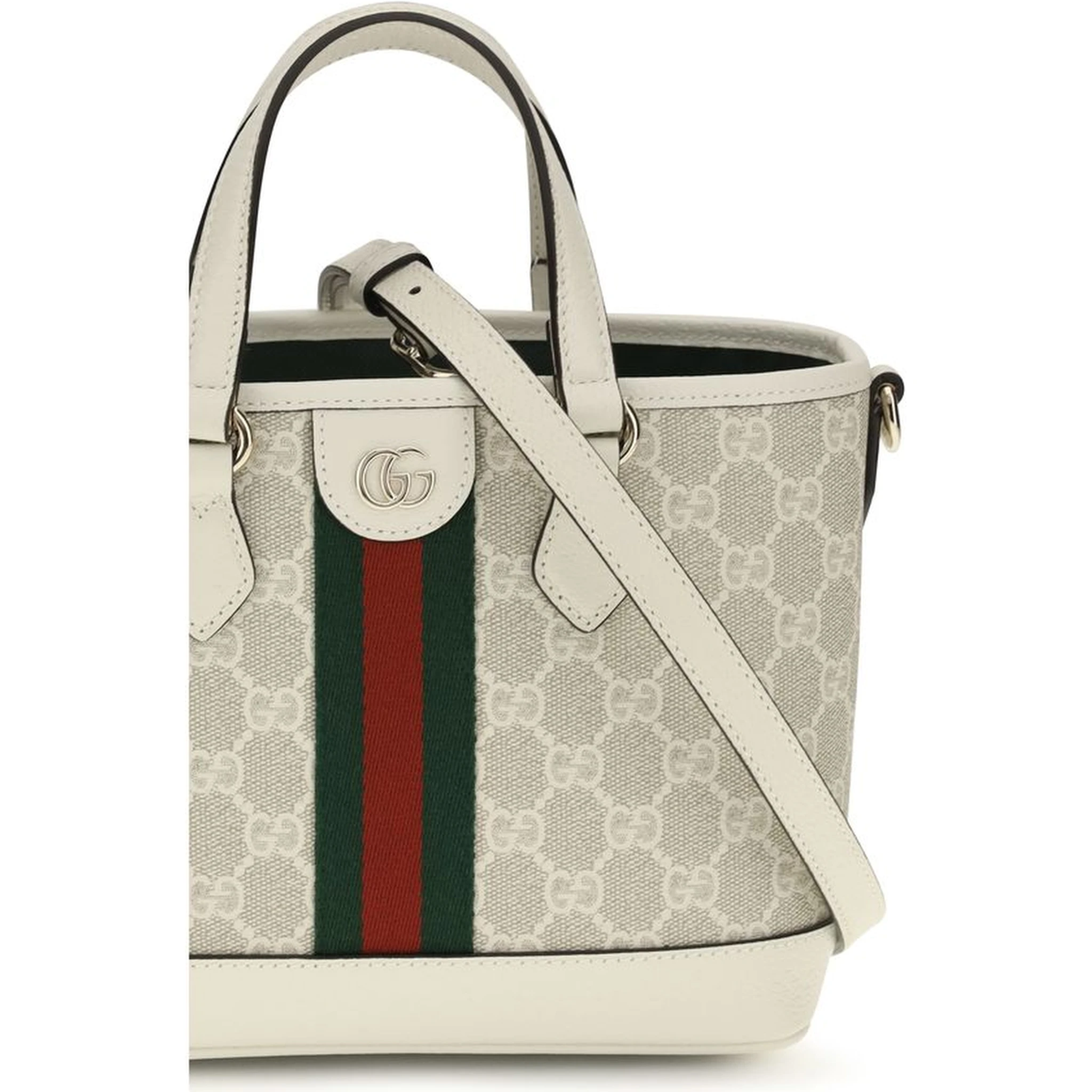 White Fabric Shoulder Bag