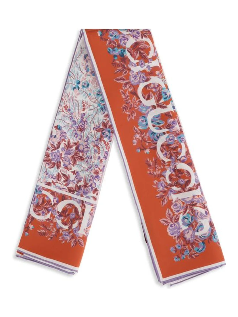 Multicolor Silk Scarf
