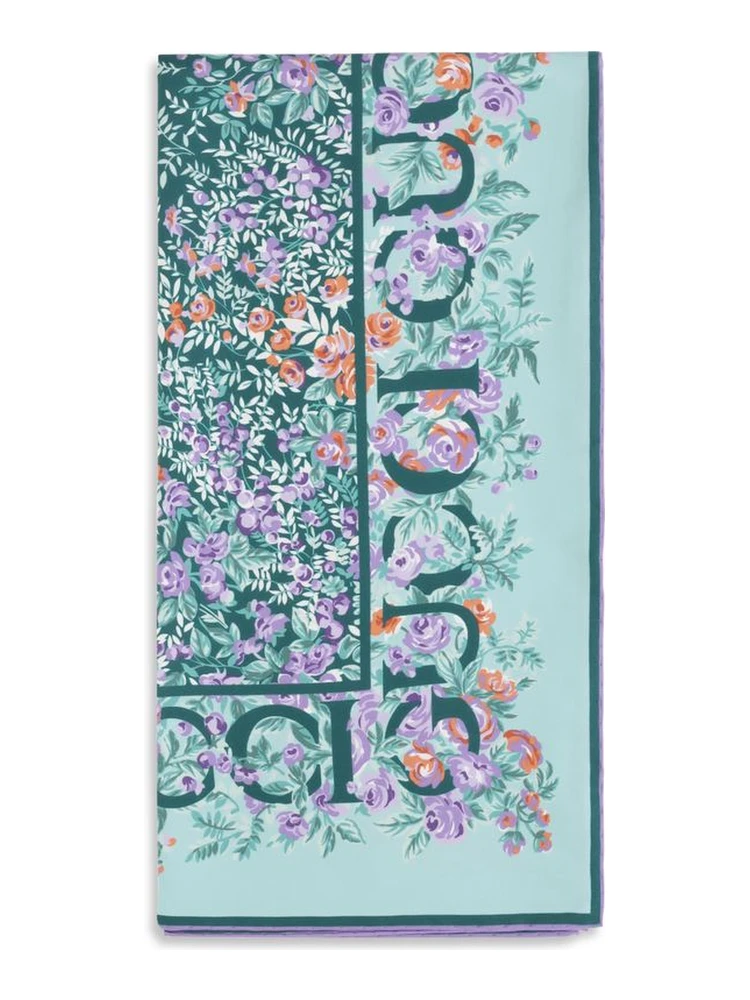 Multicolor Silk Scarf