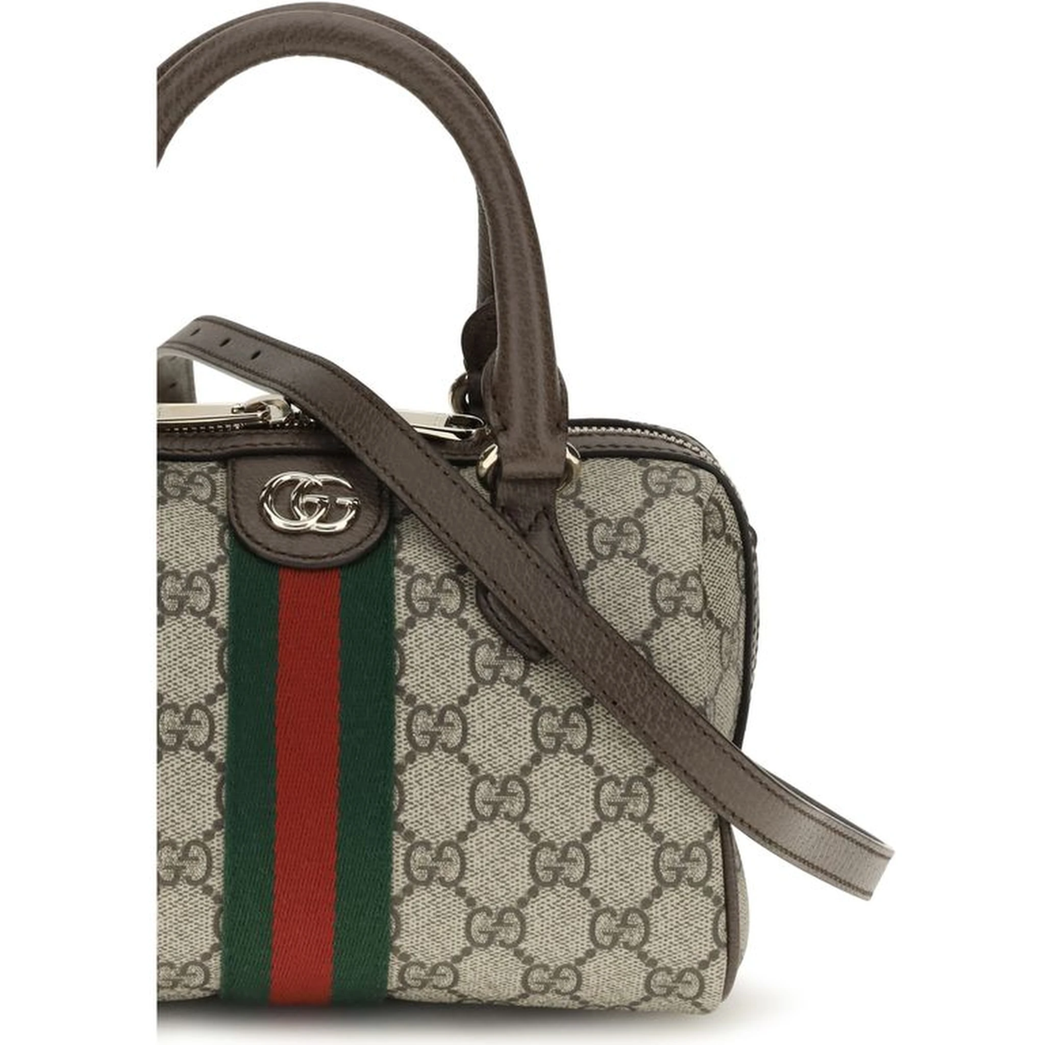 Brown Fabric Handbag