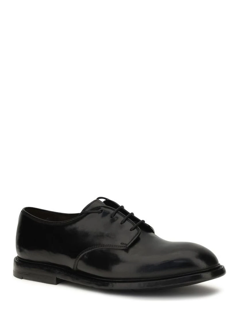 Black Calf Leather Bos Taurus Oxfords And Derbies