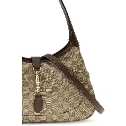 Beige Fabric Shoulder Bag