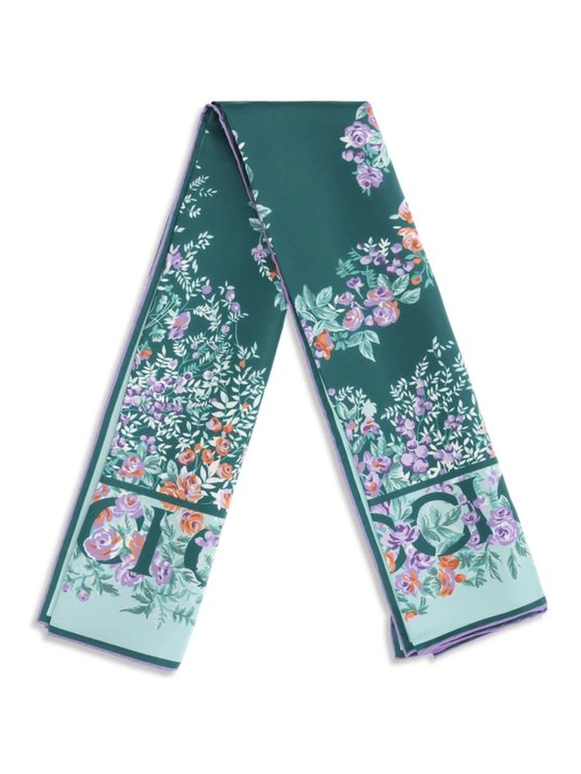 Multicolor Silk Scarf