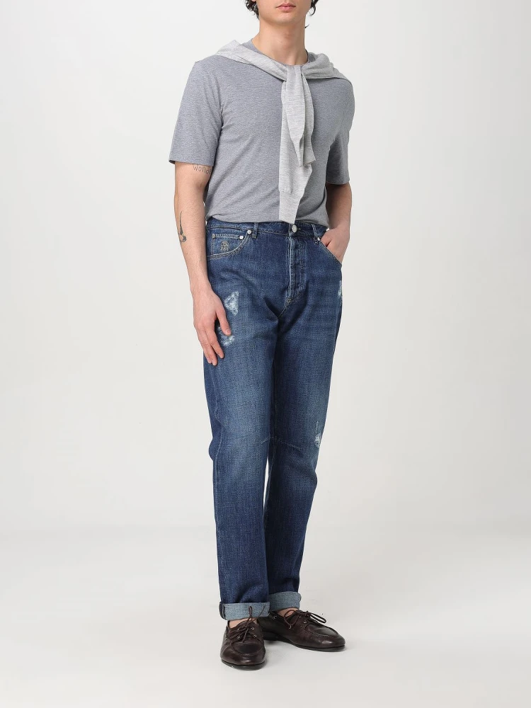 Blue Denim Straight-Leg Jeans alternative