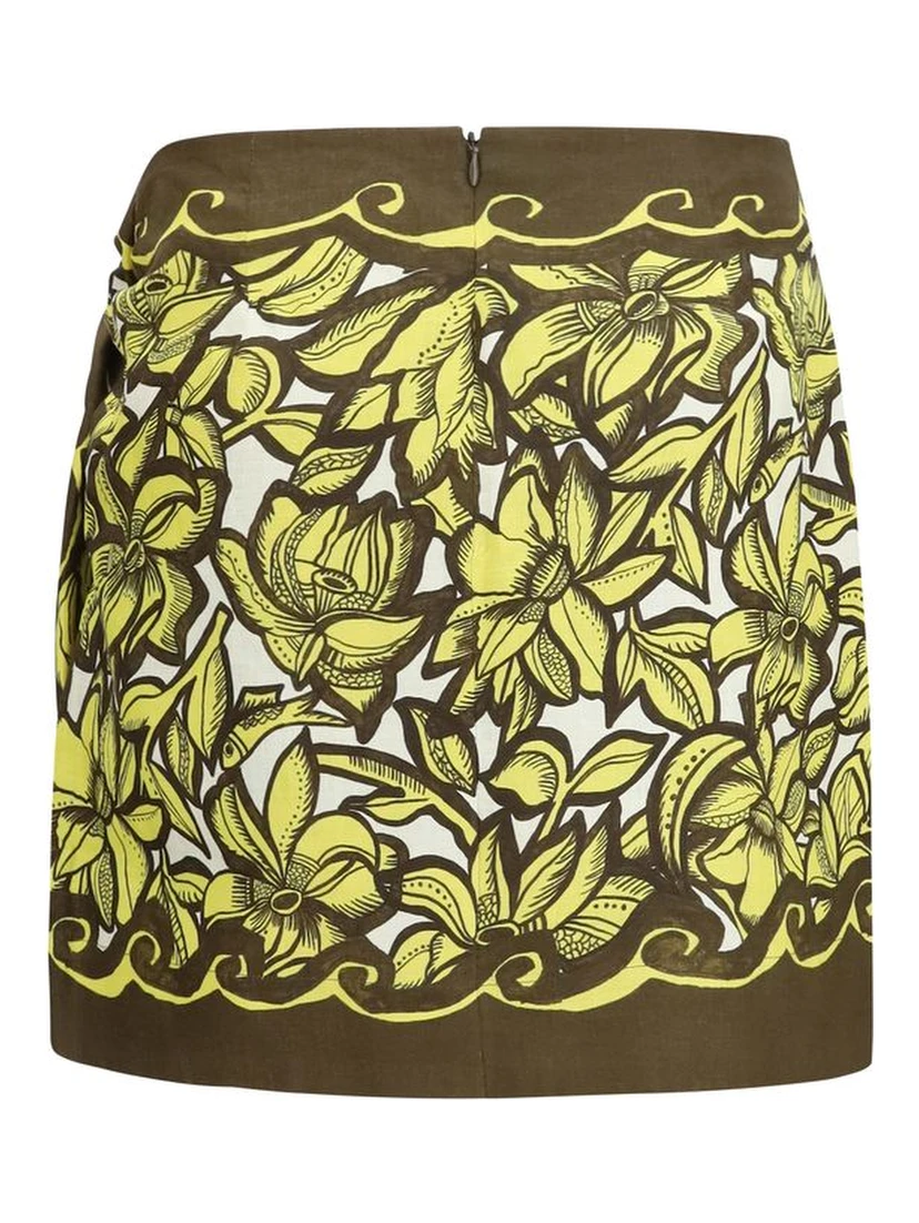 Multicolor Hemp Mini Skirt