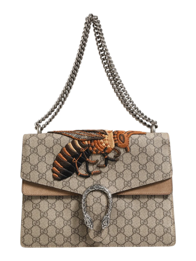 Supreme Monogram Bee Embroidered Shoulder Bag