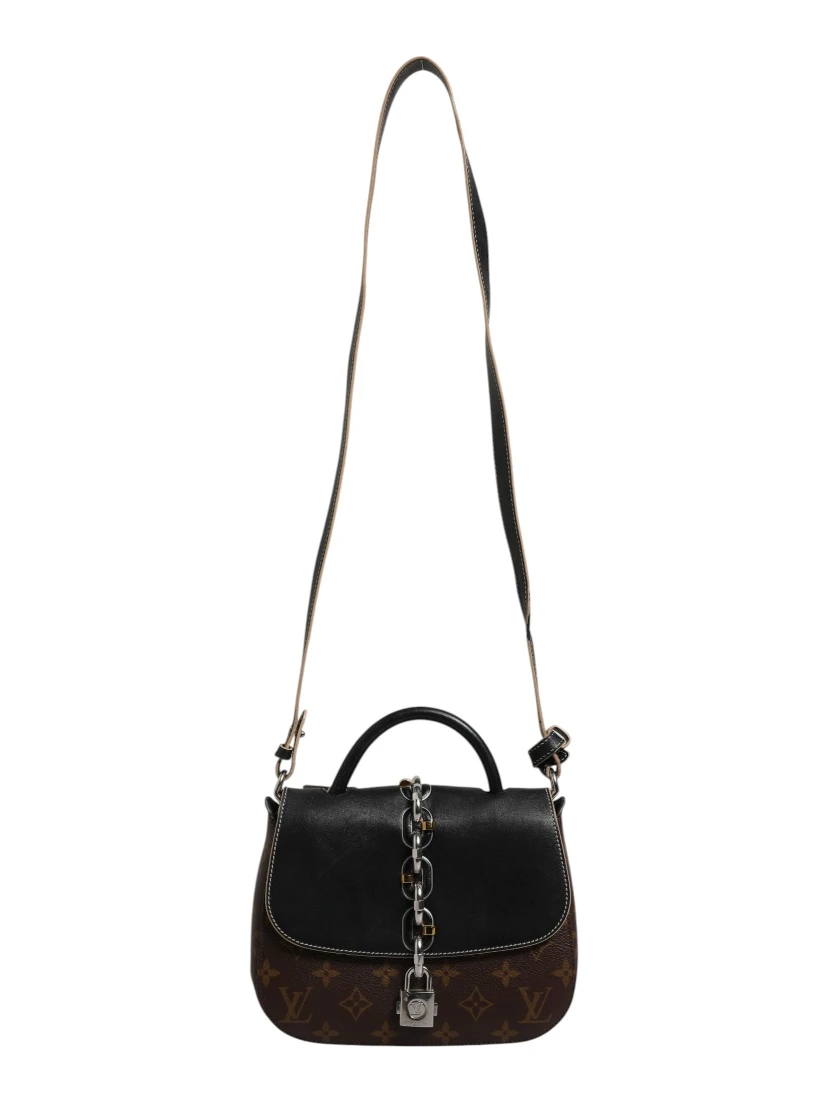Calfskin Monogram Chain It Bag PM Black