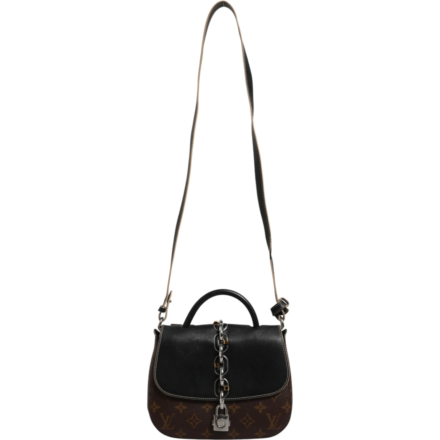 Calfskin Monogram Chain It Bag PM Black