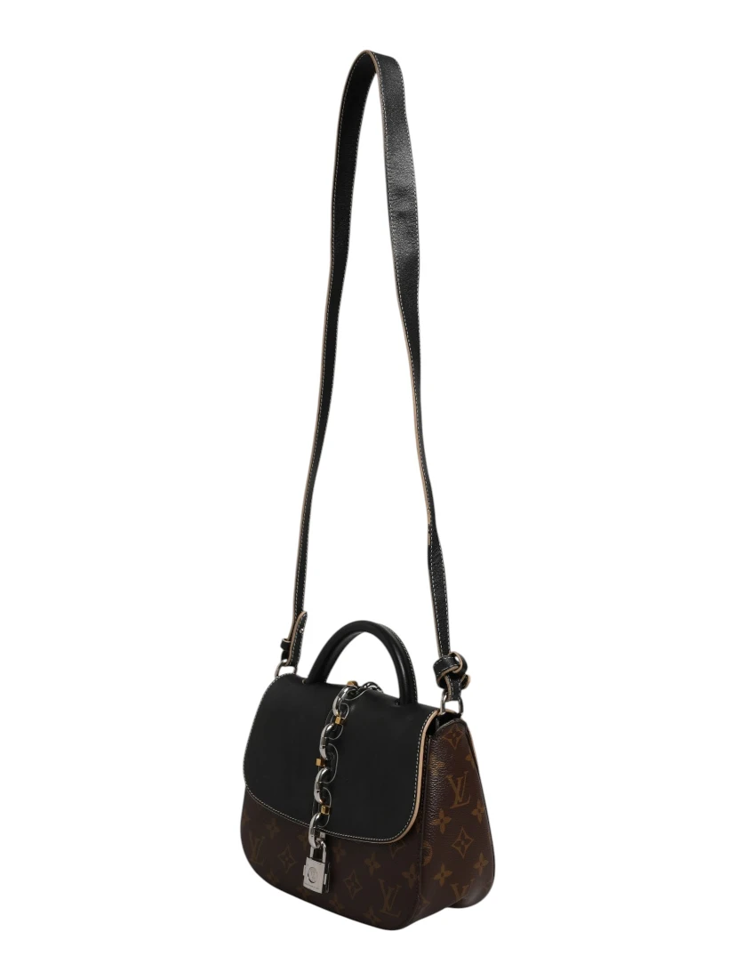 Calfskin Monogram Chain It Bag PM Black