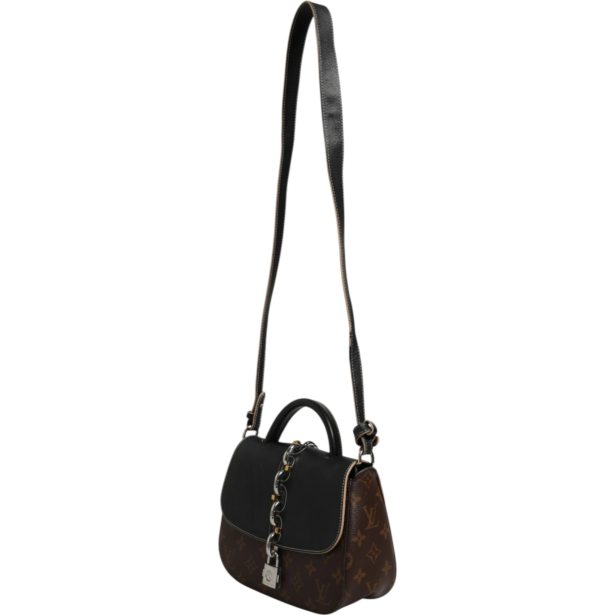 Calfskin Monogram Chain It Bag PM Black