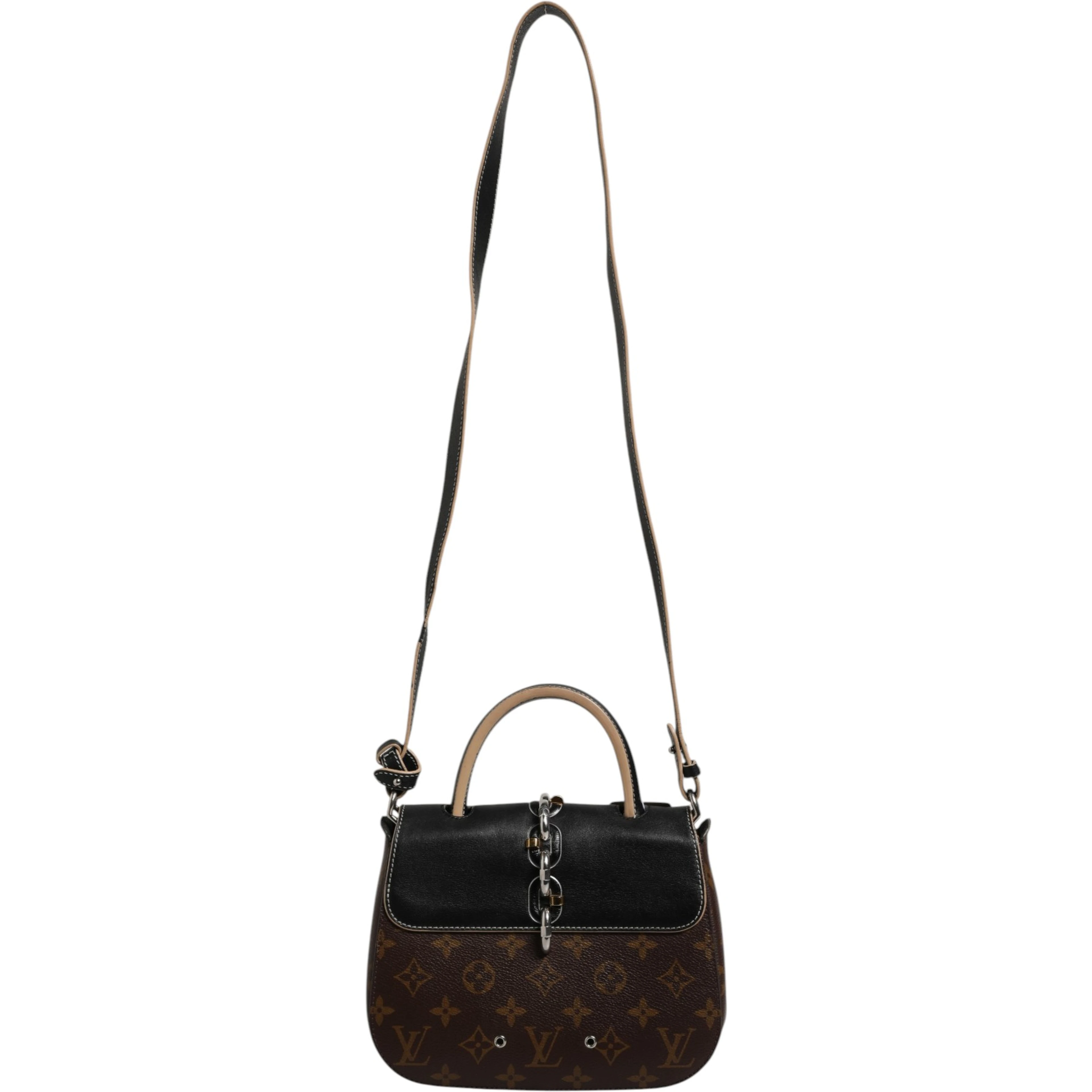 Calfskin Monogram Chain It Bag PM Black