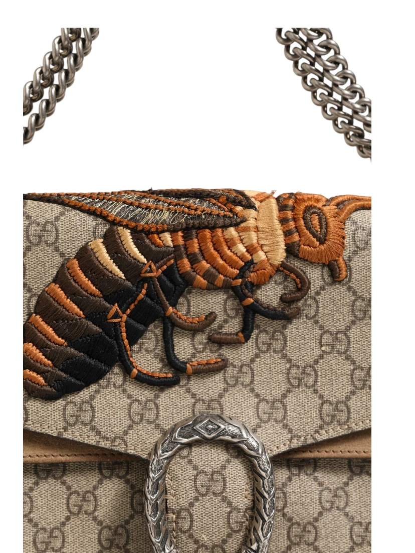 Supreme Monogram Bee Embroidered Shoulder Bag