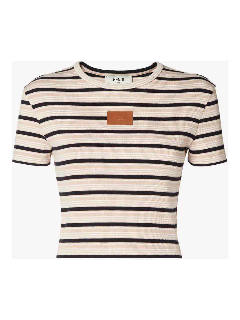 Striped cropped top
