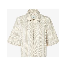 Zippered boxy jacket