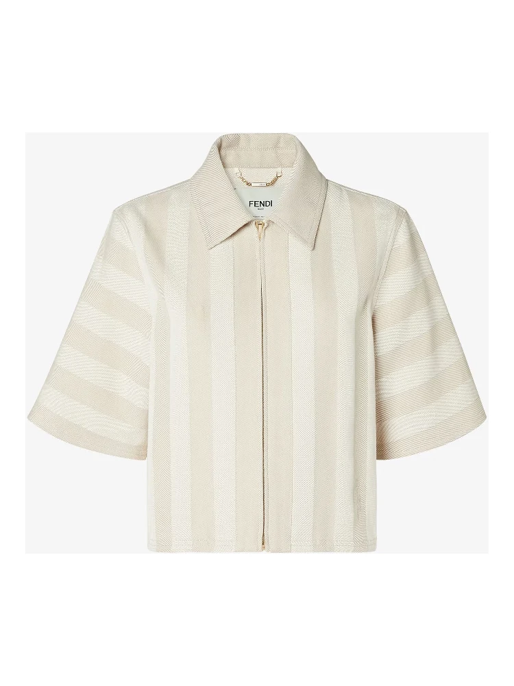Zippered boxy jacket