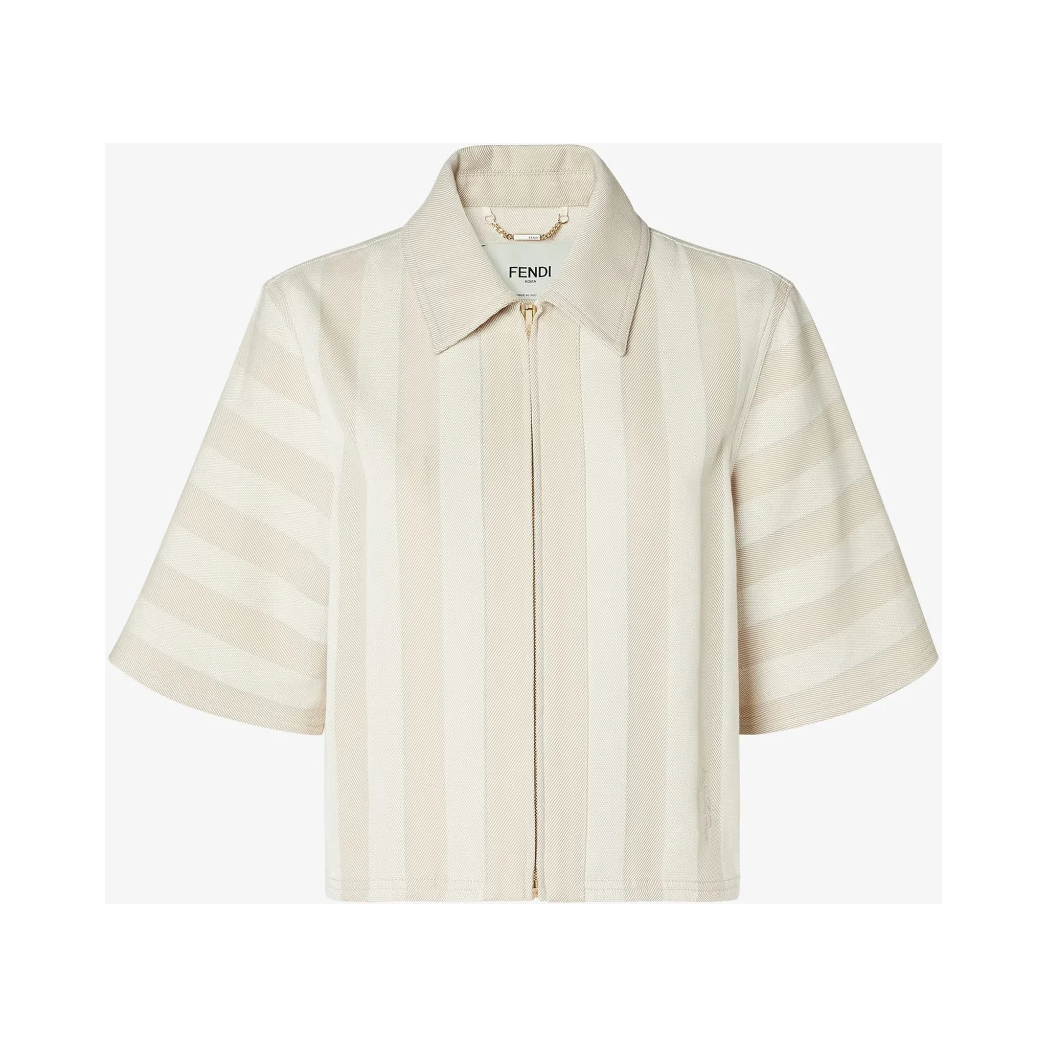 Zippered boxy jacket