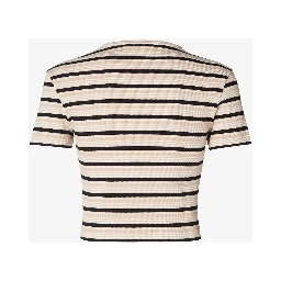 Striped cropped top