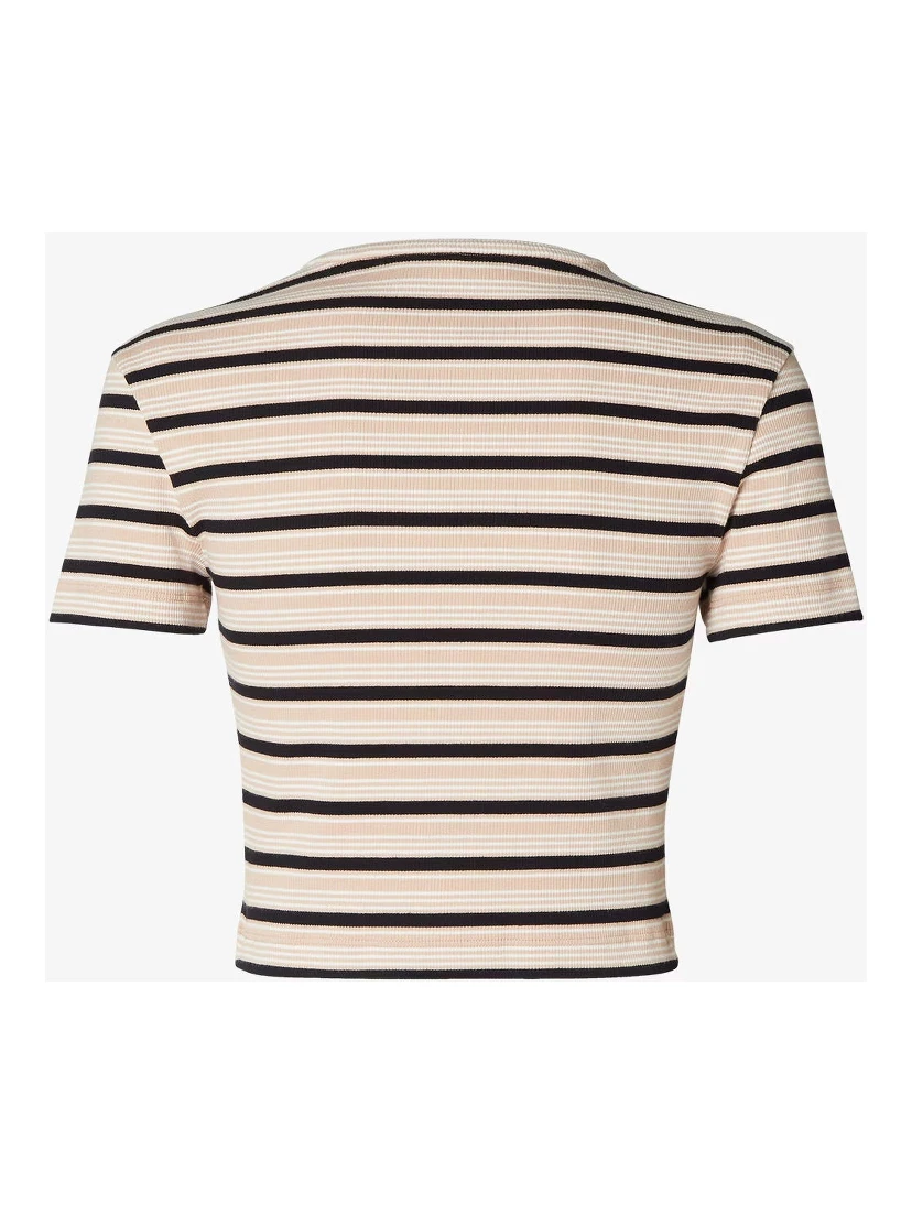Striped cropped top