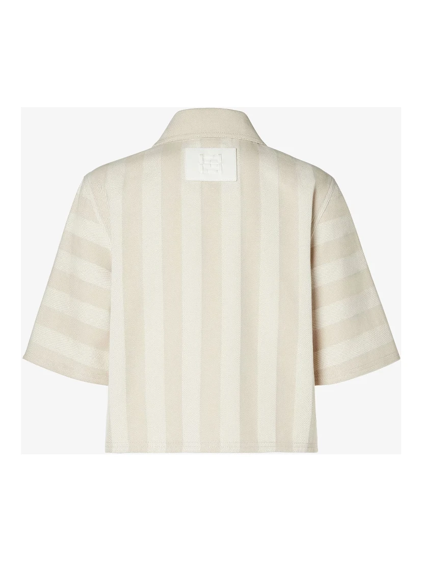 Zippered boxy jacket