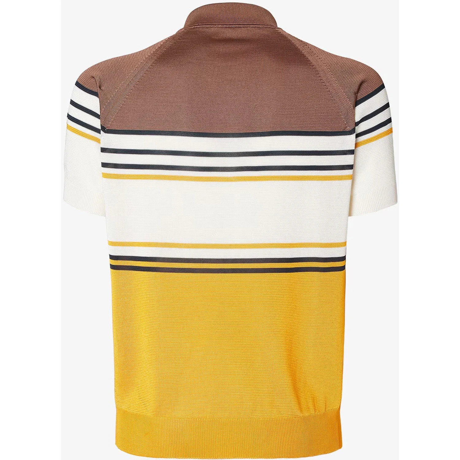 Striped cotton polo shirt