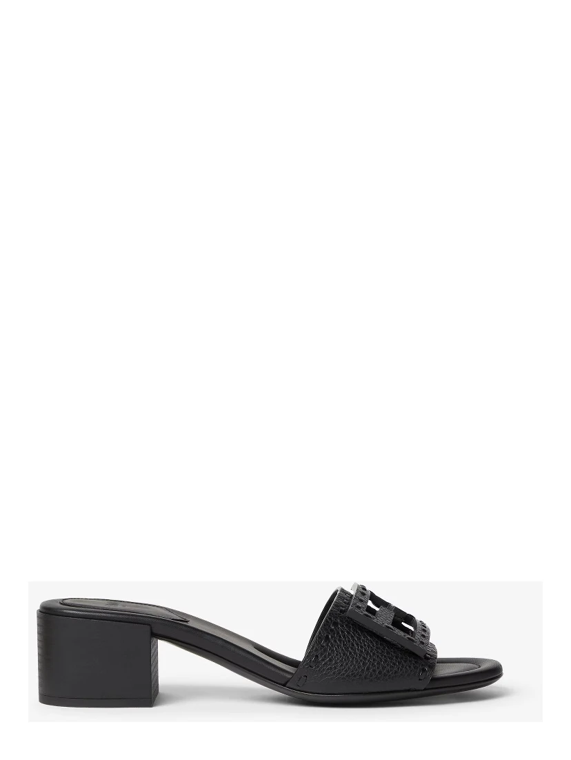 "Baguette 45 mm" heeled slides