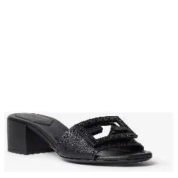 "Baguette 45 mm" heeled slides