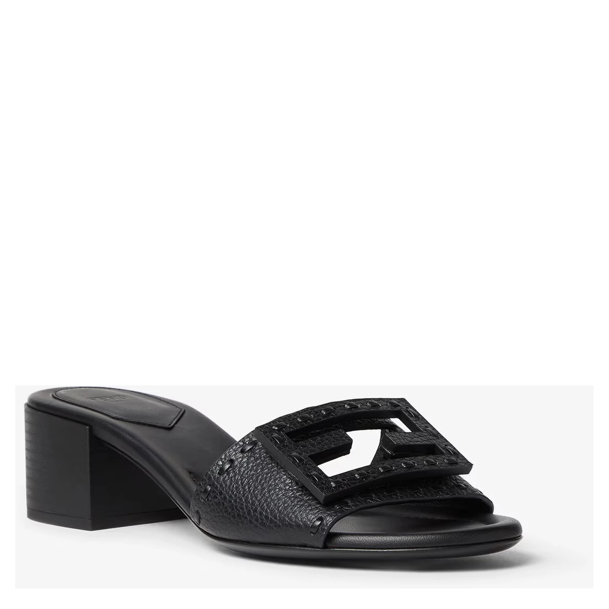 "Baguette 45 mm" heeled slides