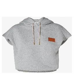 Jersey sweatshirt in cropped fit