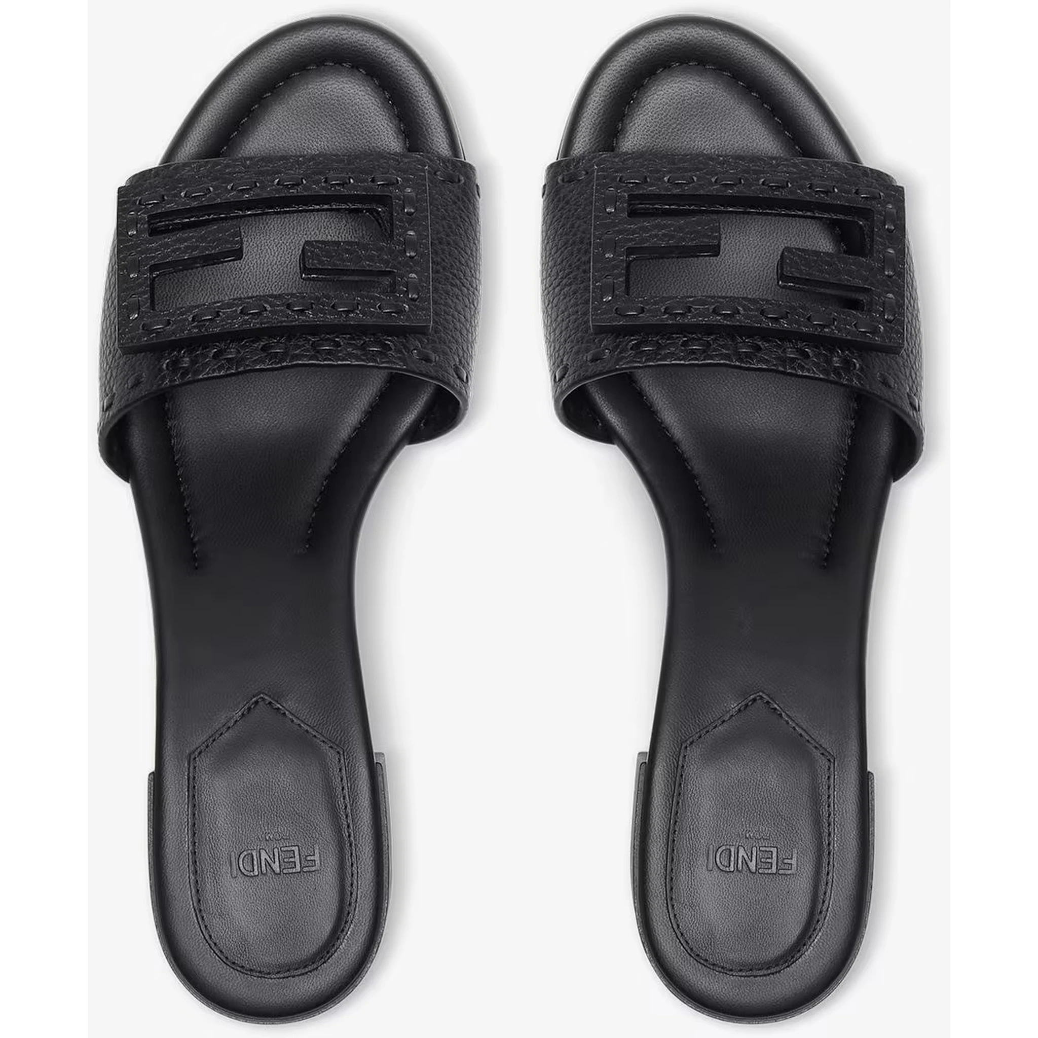 "Baguette 45 mm" heeled slides