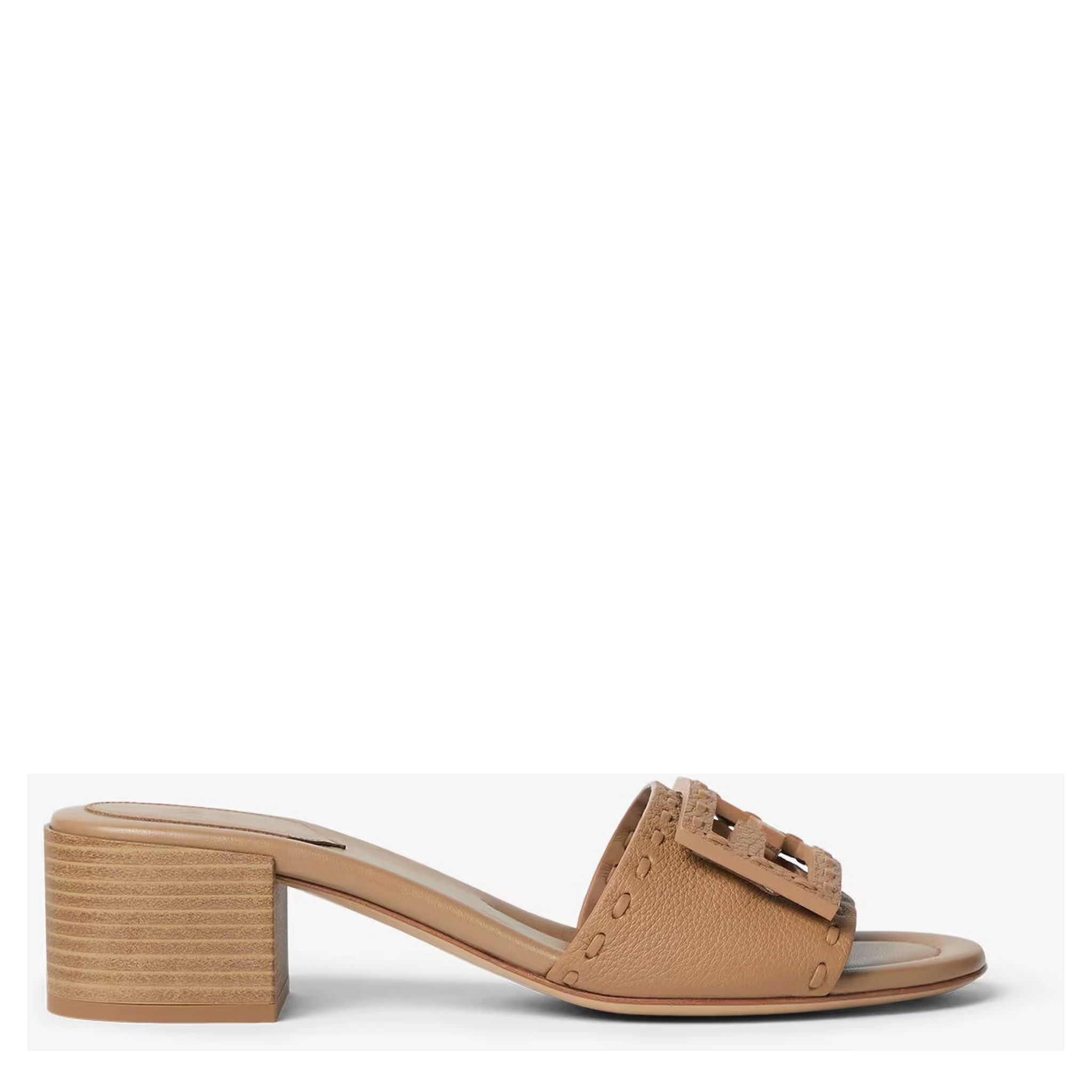 "Baguette" heeled slides